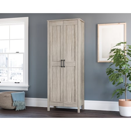 Sauder 2-Door Storage Cabinet Sm , Hidden storage behind doors for a variety of home storage solutions 427257